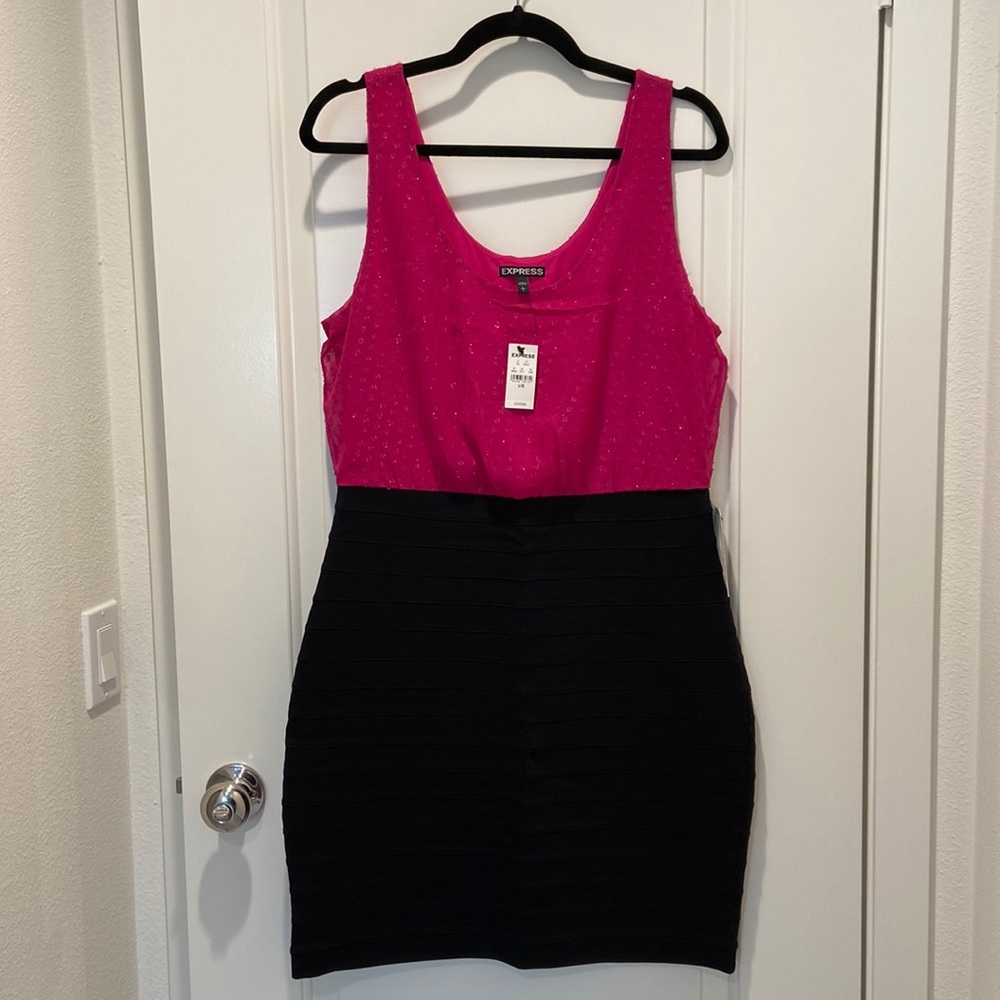 Black/Pink Cocktail Dress